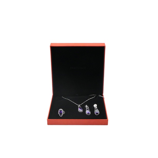 Hamaster Pear Shape Zircon  Framed Set