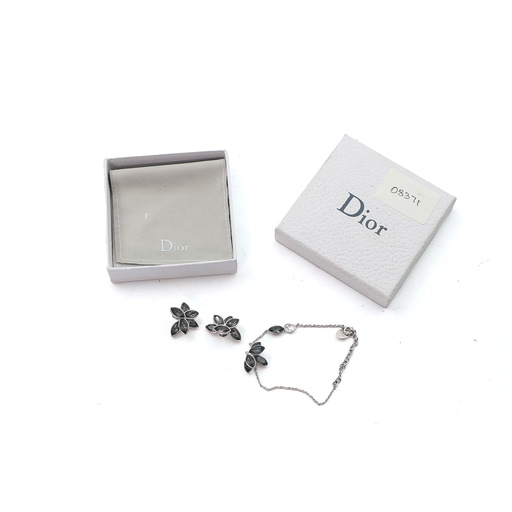 Christian Dior Bracelet Earing Set