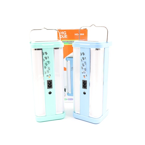 مصباح LED محمول قابل لإعادة الشحن HG Due HG-1664