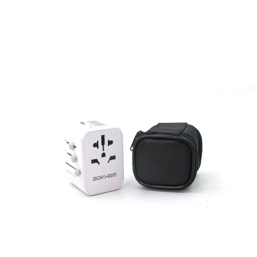 Universal Travel Adapter with USB C PD 30W Fast Charging, BOKHOM International Travel Adapter