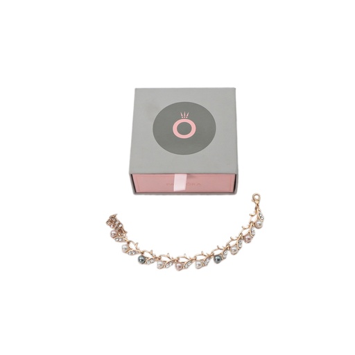 Yellow Chimes Celebrity Choice Classic Adorable Water Pearls Crystals Gold Plated Bracelet