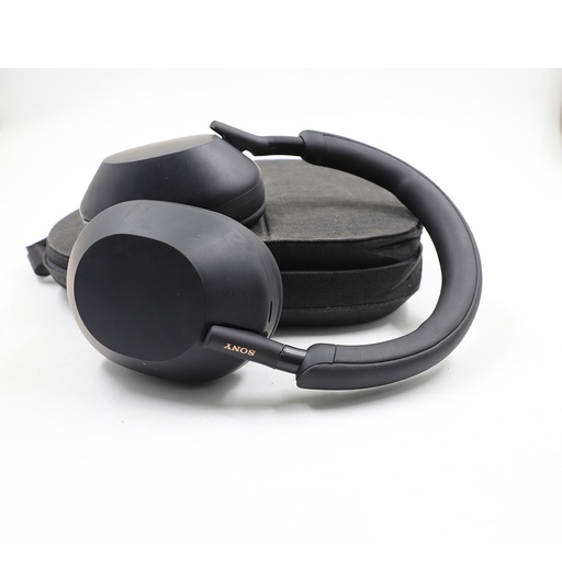 Sony WH-1000xm5/BM Over Ear Wireless Noise Cancelling Stereo Headset  Black + Pouch