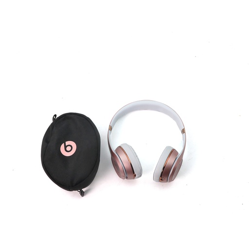 Beats Solo 3 Pink On Ear Wireless Headphones With Pouch