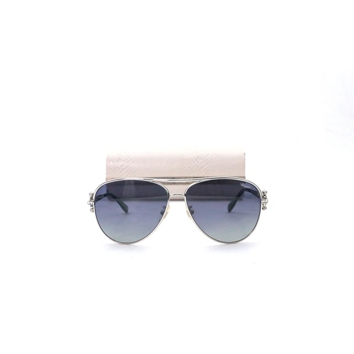 Chopard Aviator Sunglasses SCHC17S 583P Palladium/BlackLens WIdth:59, Bridge Width:12