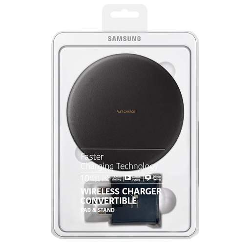 Samsung Faster Charging Technology 10 min Wireless Charger Convertible With Travel Adapter