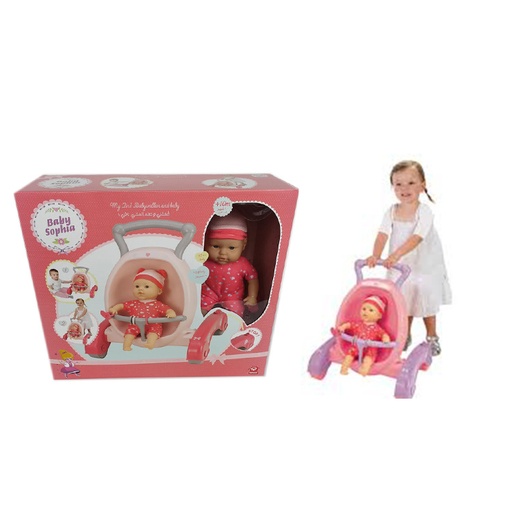 Baby Sophia 2 in 1 Walker And Pram With Doll