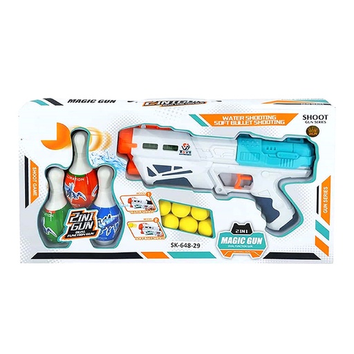 HK 2-in-1 Dual Function Magic Gun Multicolour