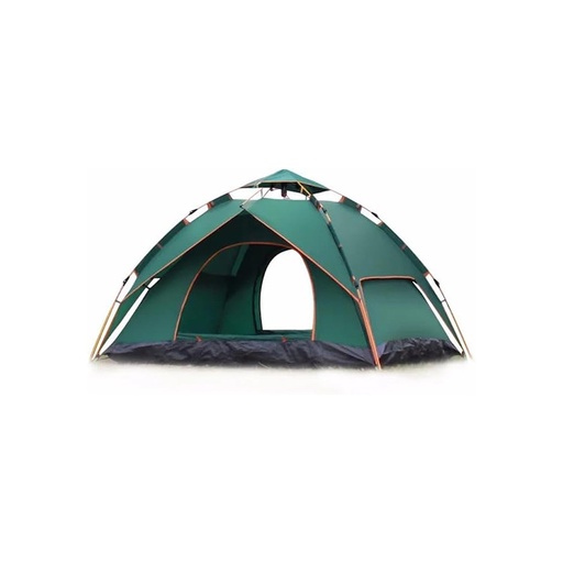 Outdoor double-decker tent 3-4 people travel picnic tent Rainproof double wild automatic camp tent