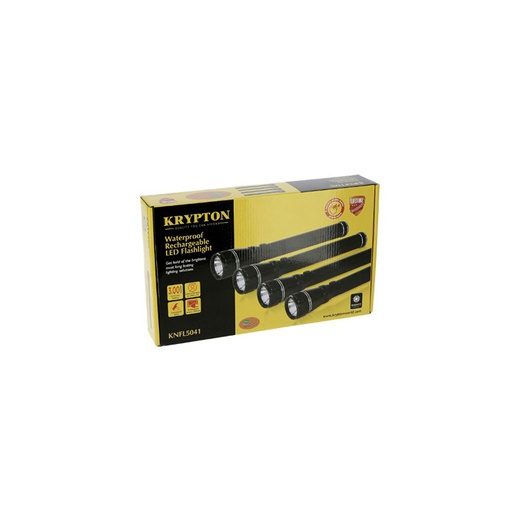 Krypton Waterproof Rechargeable LED Flashlight KNFL5041