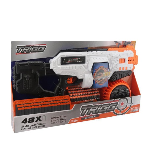 Trigg Battery Operated Soft Bullet Gun (48 Bullets) Play Weapons