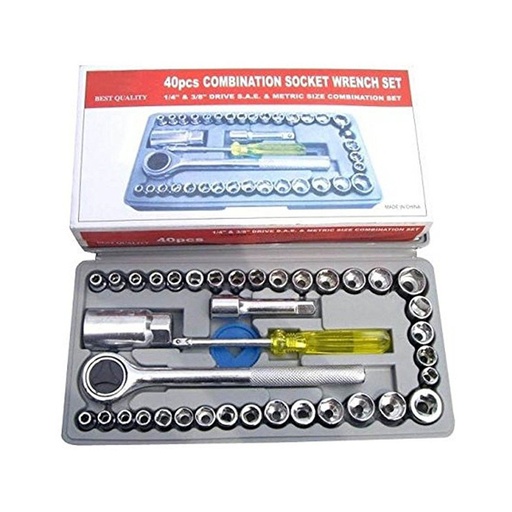 Aiwa 40 PCs Combination Socket Wrench Set