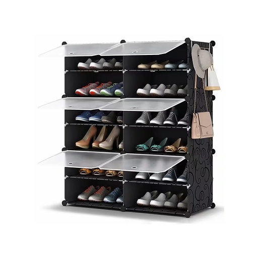 TouCh Plastic Shoe Rack, Item:  0513 - Black