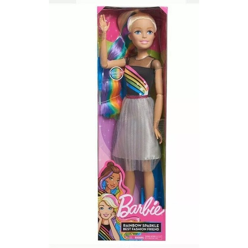 RainBow Sparkle Best Fashion Friend Articulated Barbie 28'' Doll