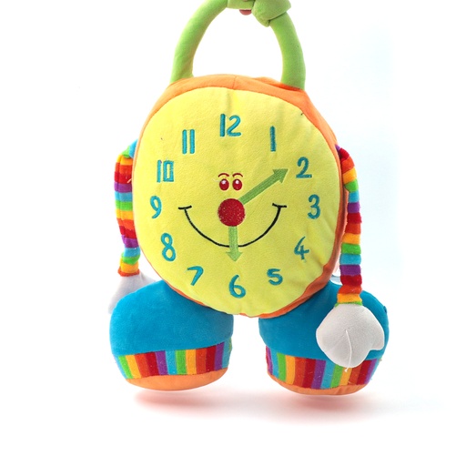 26cm New Arrived Puzzle Alarm Clock Plush Doll Early Education Development Soft Plush Toys Girl Boy Gift Toy Dolls