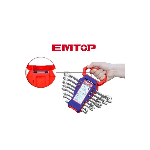 EMTOP ECSS10801 Wrench Set, 8 Pieces
