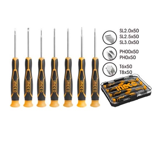 INECO Industrial Precision ScrewDriver Set 7 pcs/Set
