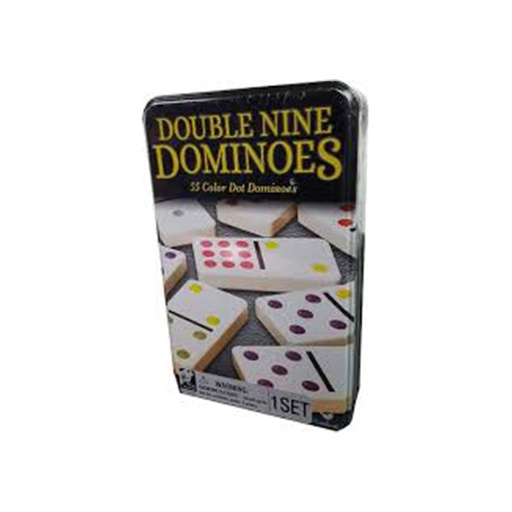 Domino Nine Dominos 55 Color Dot Dominos