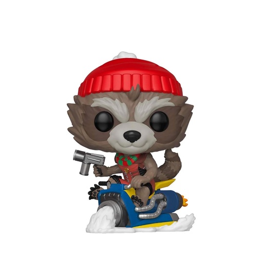 Funko POP! Marvel #531 - Rocket Raccoon (Holiday) (w/ POP! Protector)