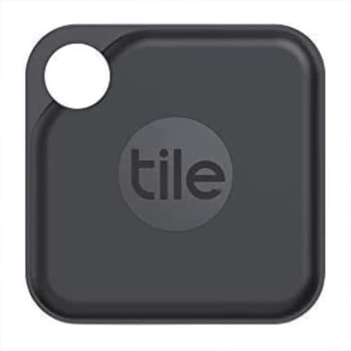 Tile Pro Bluetooth Item Finder, 1 Pack, Black  white. 120 m Finding range, 1 Year Battery, Works with Alexa and Google Smart Home.
