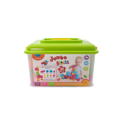 Junior Jumbo Blocks 88pcs 18+ months
