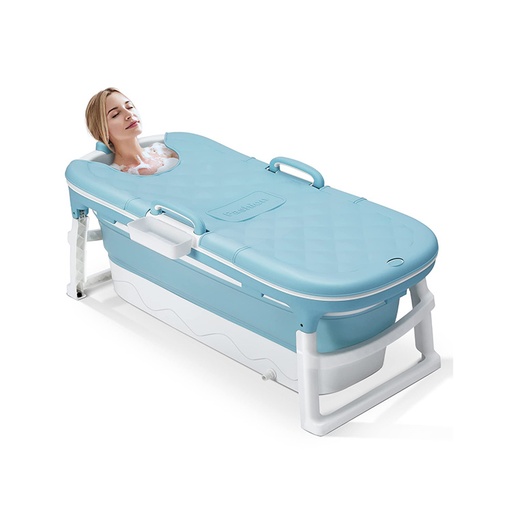 Dripex Portable Bathtub Adult, Folding Bathtub 138X62X52cm Large Thicken Free Standing Soaking