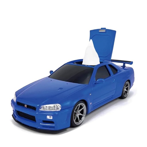 GT-R (BNR34) Designed Wipes Case (Blue)