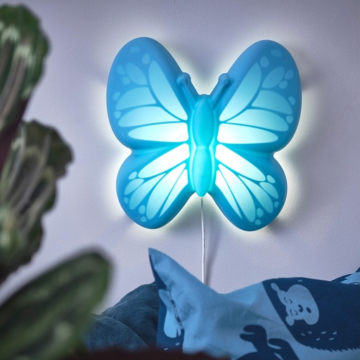 UPPLYST LED Wall Lamp, Butterfly light blue 604.407.94