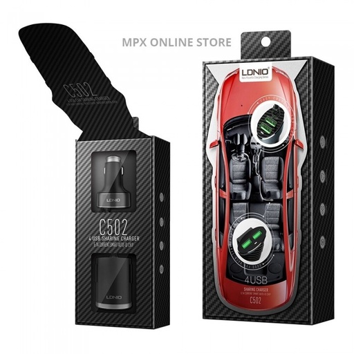 Lonio  4 USB  Sharging Charger  5.1A Current Smart Auto-ID Chip C502