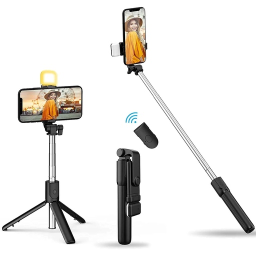 Mini S3 Selfie Stick Integrated Tripod